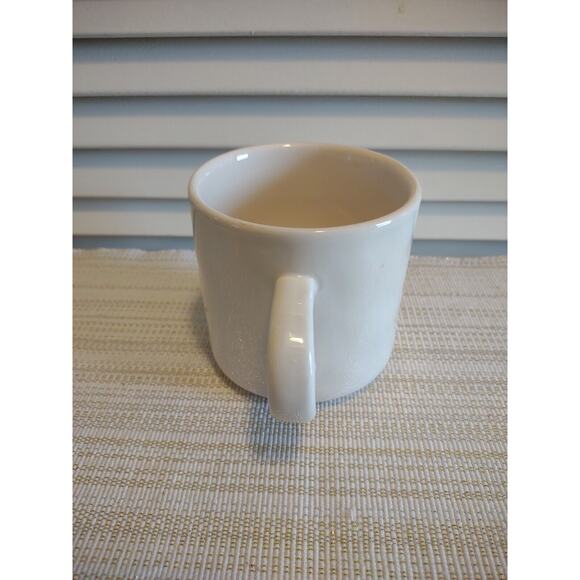 Rae Dunn Magenta Artisan Collection White "Tea" Black Text Coffee Mug Cup - Picture 4 of 4